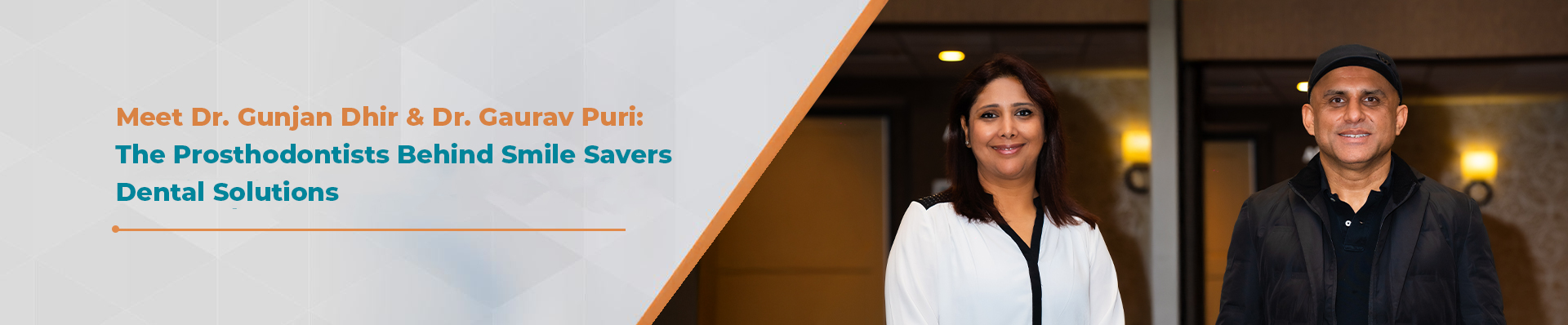 Dr. Gunjan Dhir and Dr. Gaurav Puri, prosthodontists and co-founders of Altius Dental